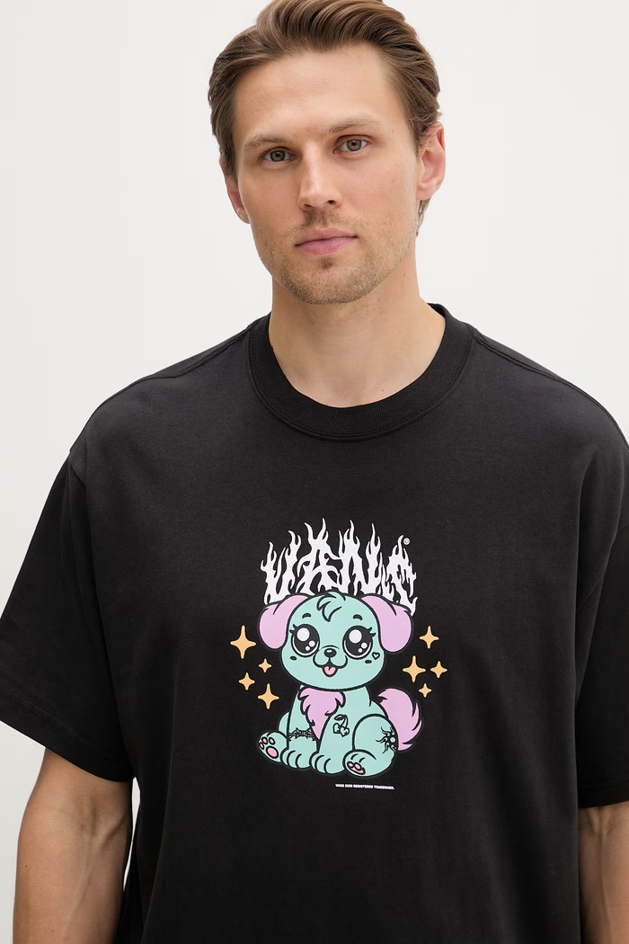 Vans T-shirt męski bawełniany czarny VN000W00BLK1