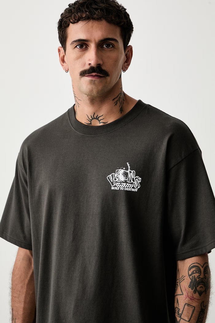 Vans T-shirt męski bawełniany szary VN000XHQEMV1
