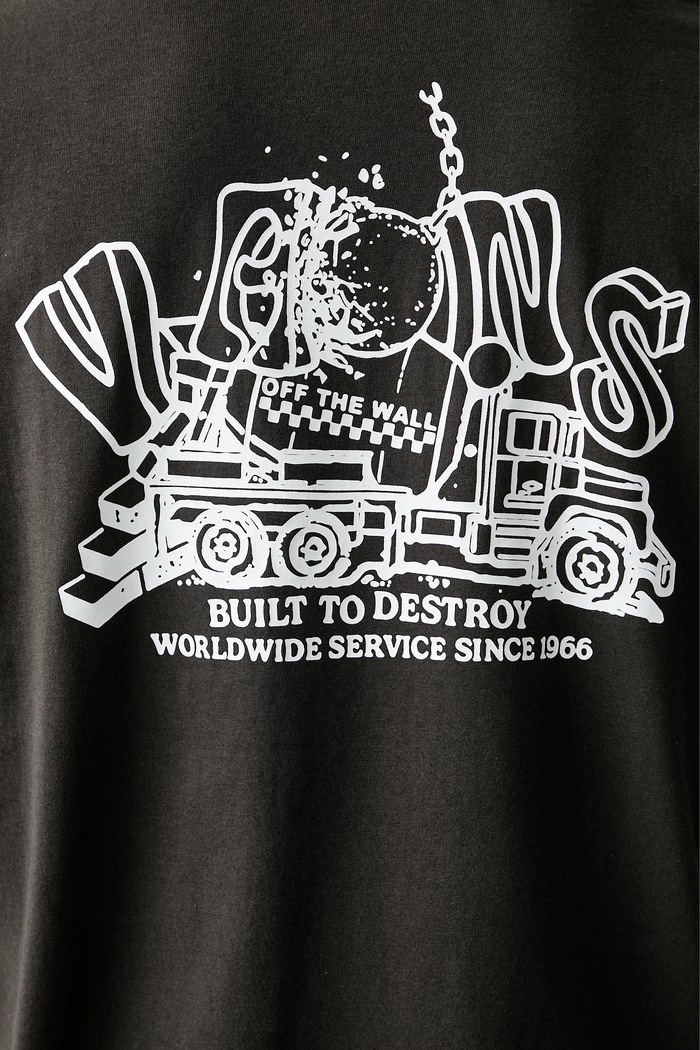 Vans T-shirt męski bawełniany VN000XHQEMV1 szary