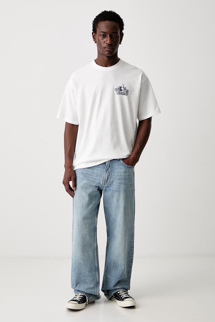 Vans T-shirt męski bawełniany VN000XHQWHT1 beżowy SS26