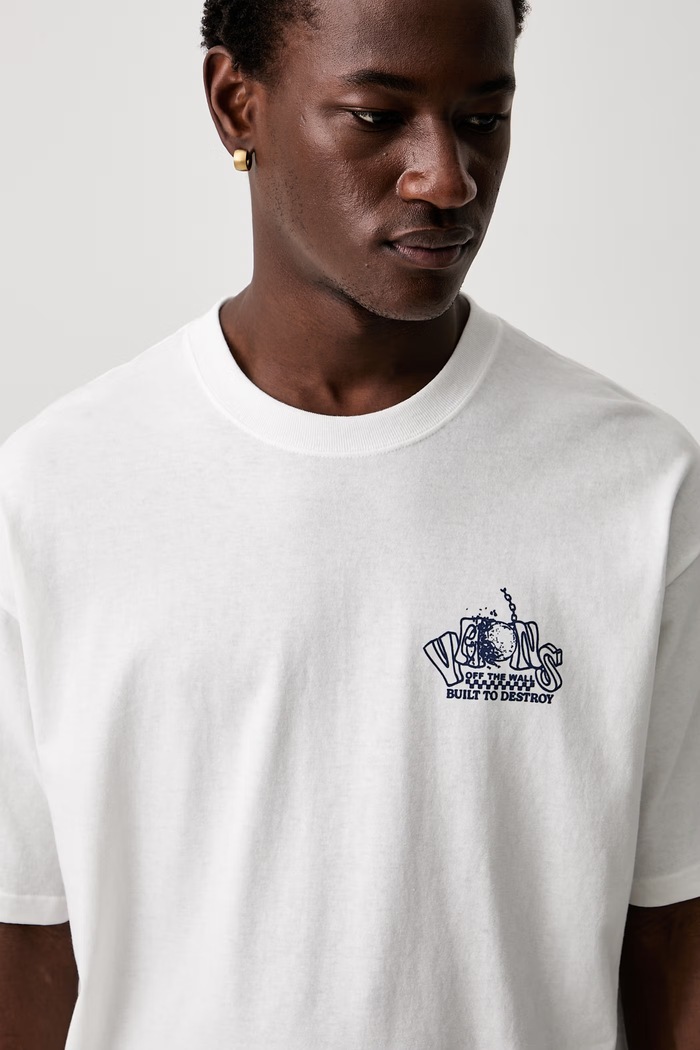 Vans T-shirt męski bawełniany beżowy VN000XHQWHT1