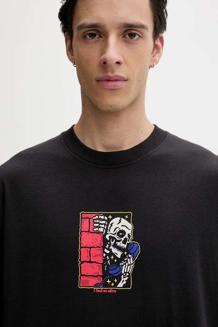 Vans tričko pánske bavlnené čierna VN000XHSBLK1