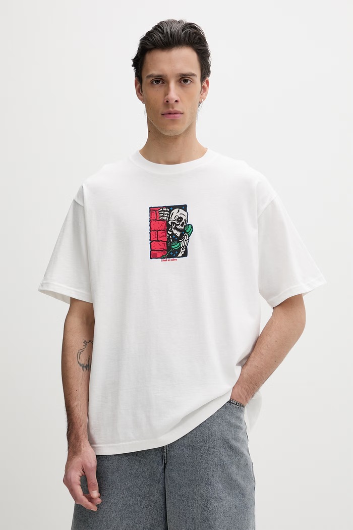 Vans tricou basic bărbătesc din bumbac alb VN000XHSWHT1