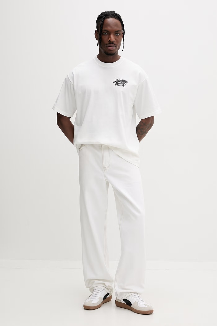 Vans t-shirt basic męski bawełniany VN000XHTWHT1 biały SS26