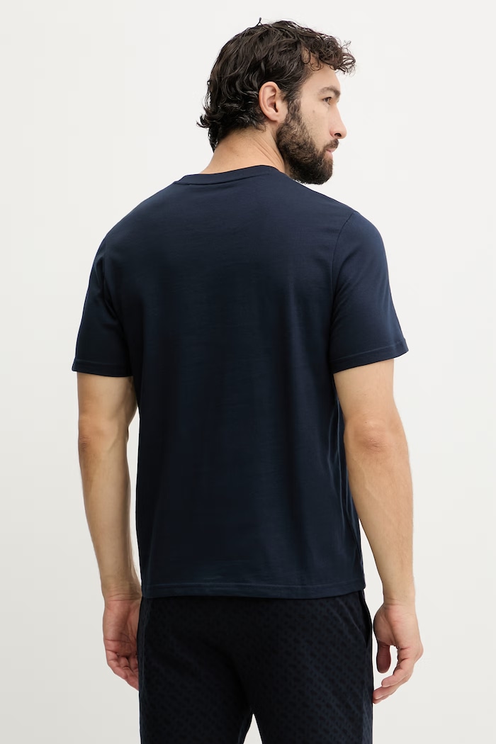 Ρούχα BOSS Lounge t-shirt ανδρικό βαμβακερό 50561470 σκούρο μπλε
