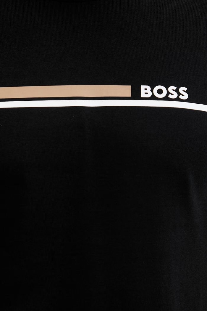 BOSS tricou loungewear pentru bărbați, din bumbac 50561470 negru