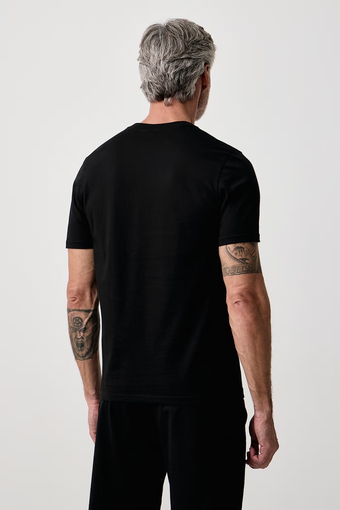 Odzież BOSS T-shirt lounge męski bawełniany Shirt 50561470 czarny