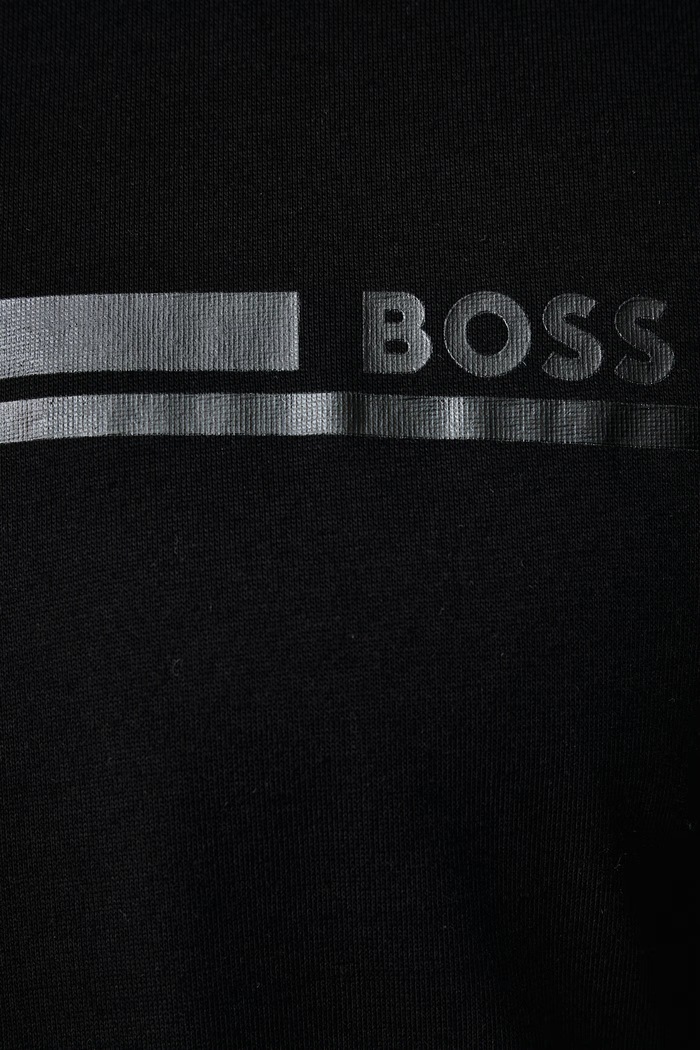 T-shirt lounge męski bawełniany Shirt BOSS czarny 50561470