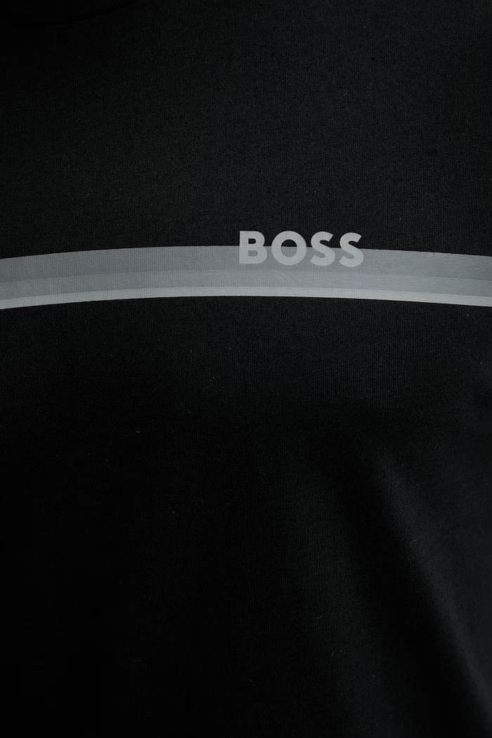 BOSS lounge tričko pánske bavlnené 50561470 čierna
