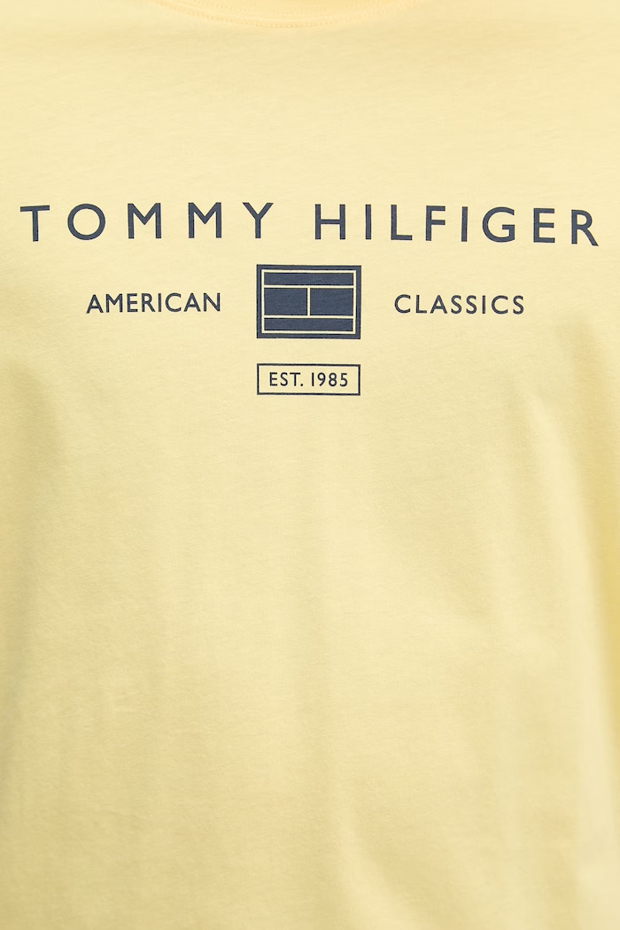 Tommy Hilfiger tričko pánske bavlnené MW0MW42365 žltá