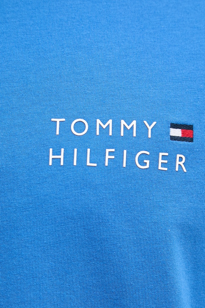 Tommy Hilfiger tričko pánske bavlnené MW0MW42370 modrá