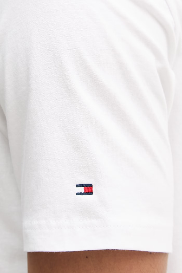 Tommy Hilfiger tričko pánske bavlnené MW0MW42364 biela