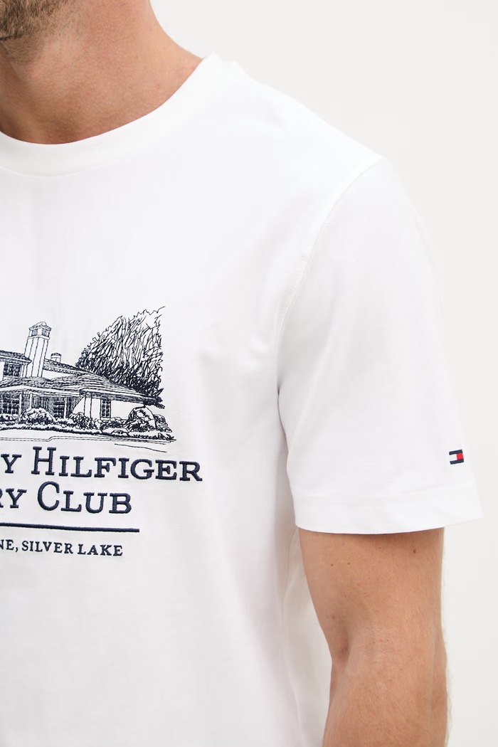 Tommy Hilfiger tričko pánske bavlnené MW0MW42390 biela