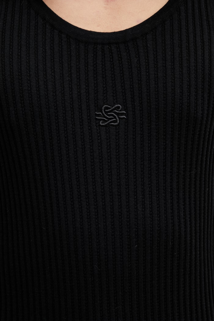 Filling Pieces Tank Top sweater-style top cotton Men's black 412622500292.130