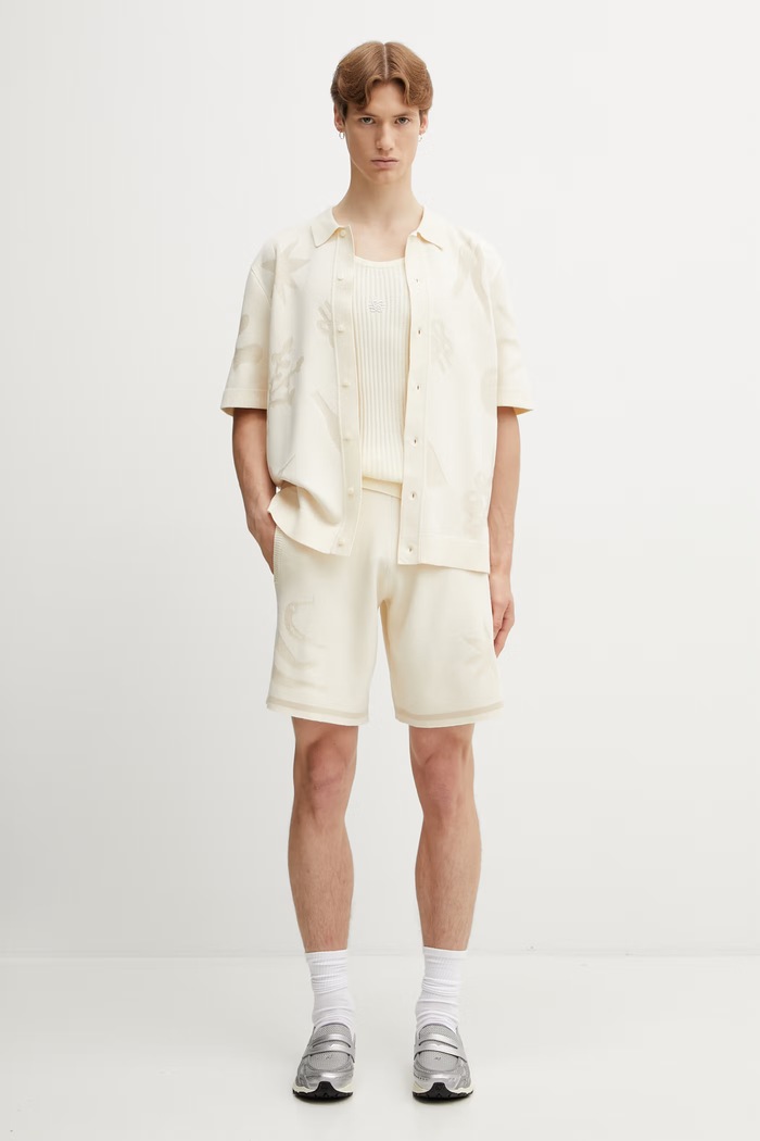 Filling Pieces Tank Top top bawełniany męski 412622500292.214 beżowy