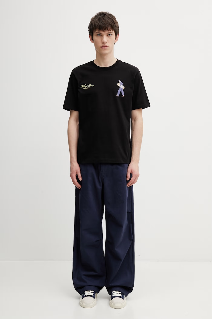 Filling Pieces Bakery T-shirt bawełniany męski 412620500286.130 czarny