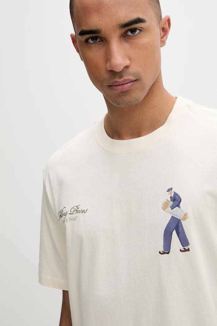 Filling Pieces tricou pentru bărbați, din bumbac Bakery bej 412620500286.214