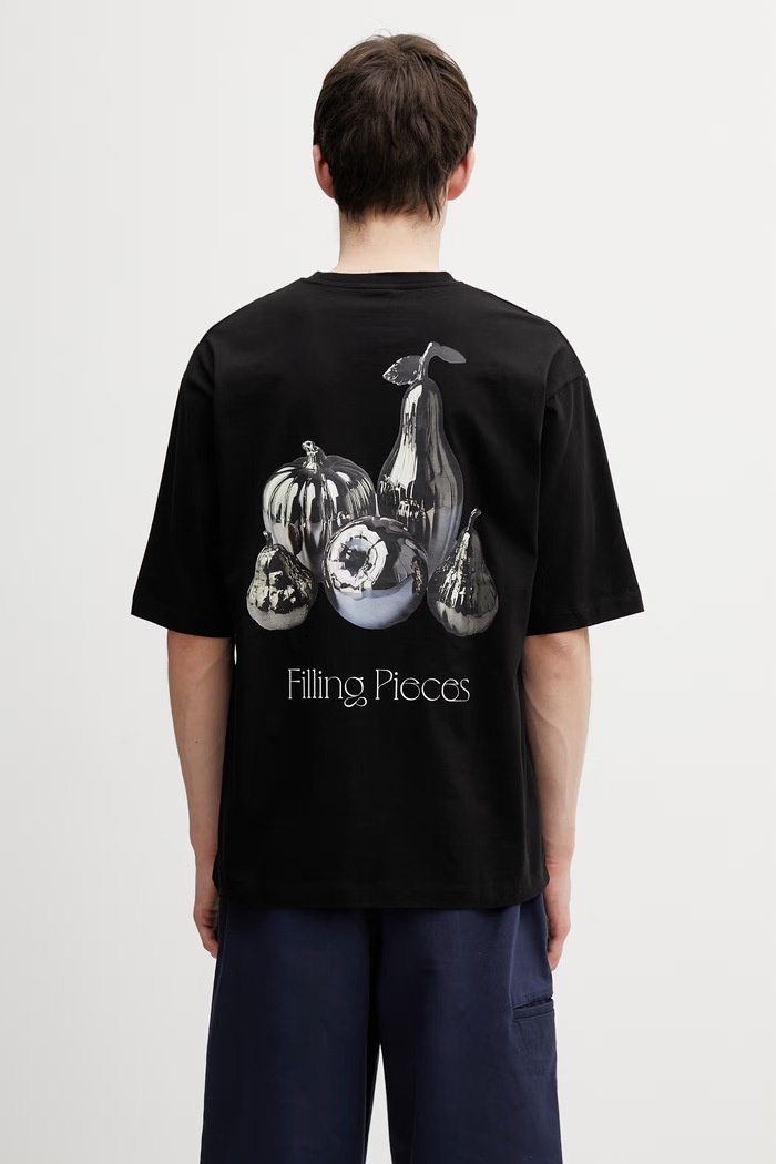 Filling Pieces Chrome Fruit T-shirt bawełniany męski pozostałe czarny 412620501291.130