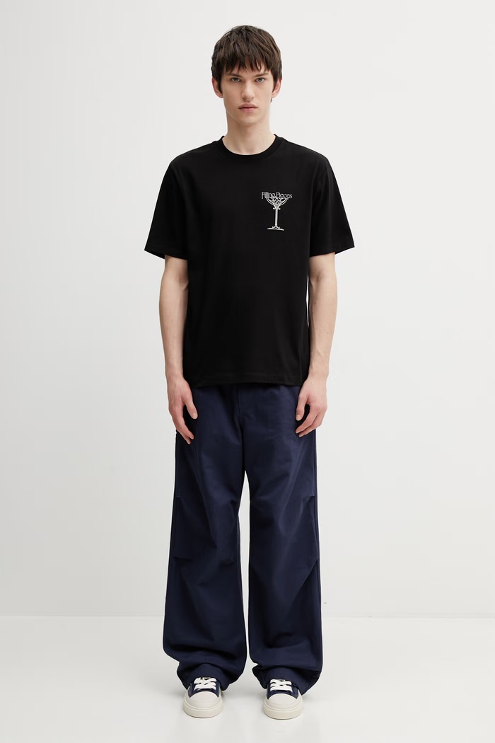 Filling Pieces Champagne t-shirt βαμβακερό Ανδρικό 412620500288.130 μαύρο
