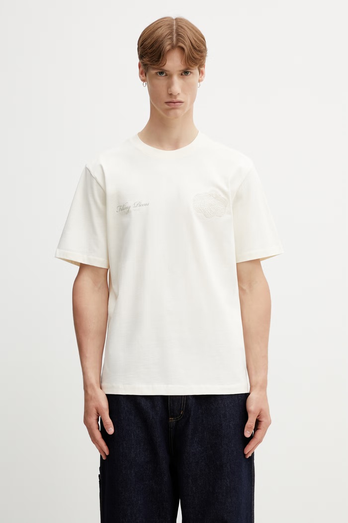 Îmbrăcăminte Filling Pieces Citrus tricou de bumbac pentru bărbați 412620500290.214 bej