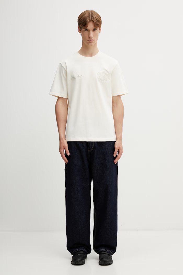 Filling Pieces Citrus tricou de bumbac pentru bărbați 412620500290.214 bej