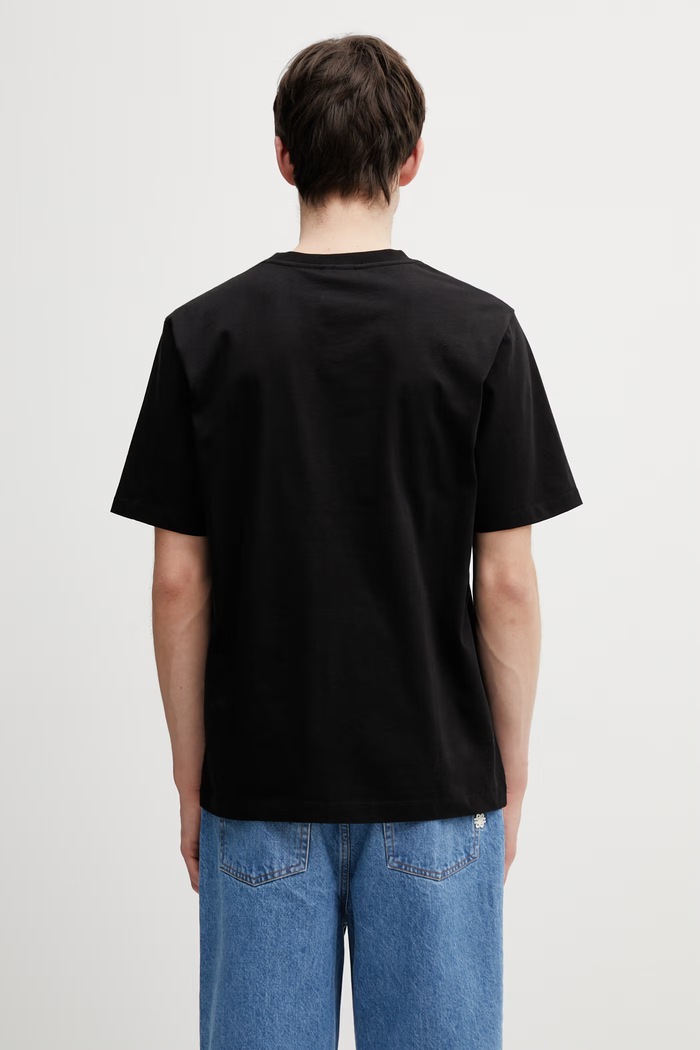 Ρούχα Filling Pieces Gowtu Tonal t-shirt βαμβακερό ανδρικό 422520500167.130 μαύρο