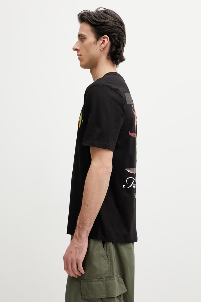 Filling Pieces Pepper t-shirt ανδρικό βαμβακερό 412620500287.130 μαύρο SS26