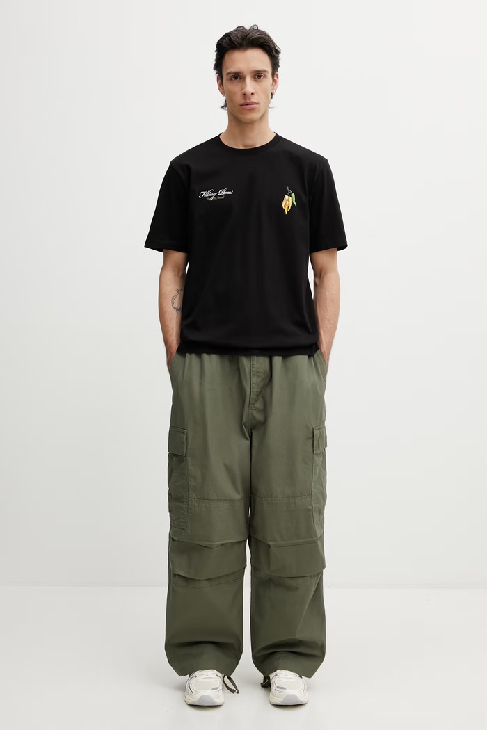 Filling Pieces Pepper t-shirt ανδρικό βαμβακερό 412620500287.130 μαύρο