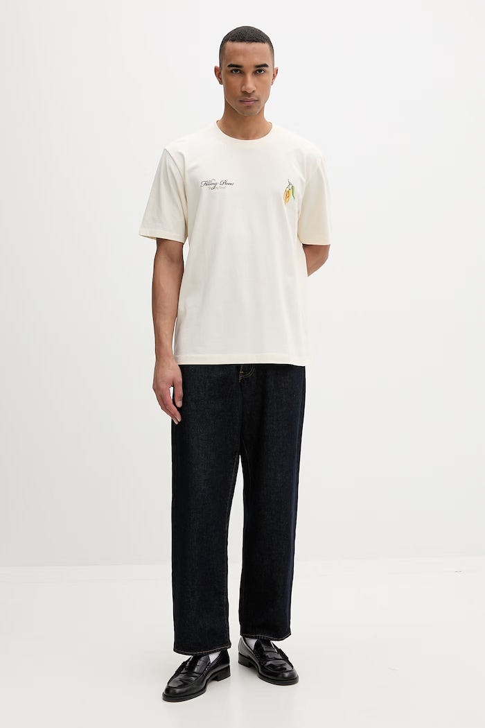 Filling Pieces tricou bărbătesc din bumbac Pepper 412620500287.214 bej SS26