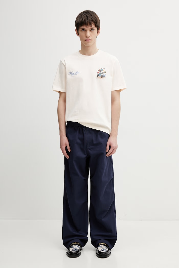 Filling Pieces Pepper T-shirt bawełniany męski 412620500285.214 beżowy