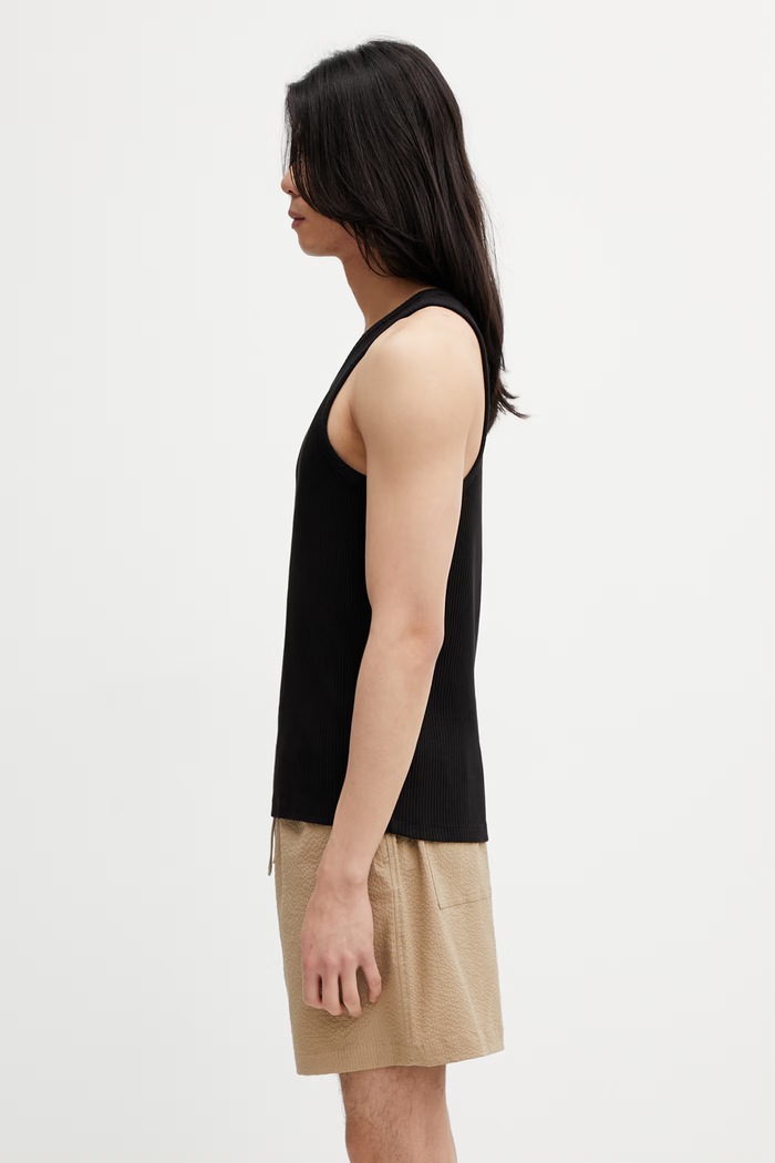 Filling Pieces Ribbed Ανδρικό τοπ με βαμβάκι 412622500331.130 μαύρο SS26