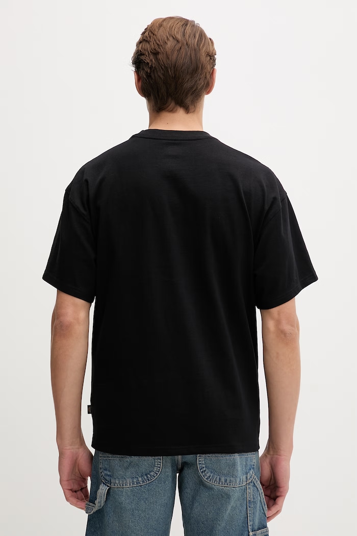 Ρούχα Dickies t-shirt γυναικείο βαμβακερό DK0A8885BLK1 μαύρο