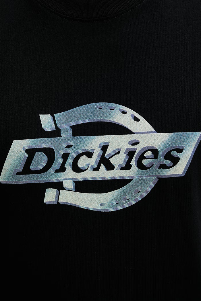Dickies t-shirt γυναικείο βαμβακερό DK0A8885BLK1 μαύρο