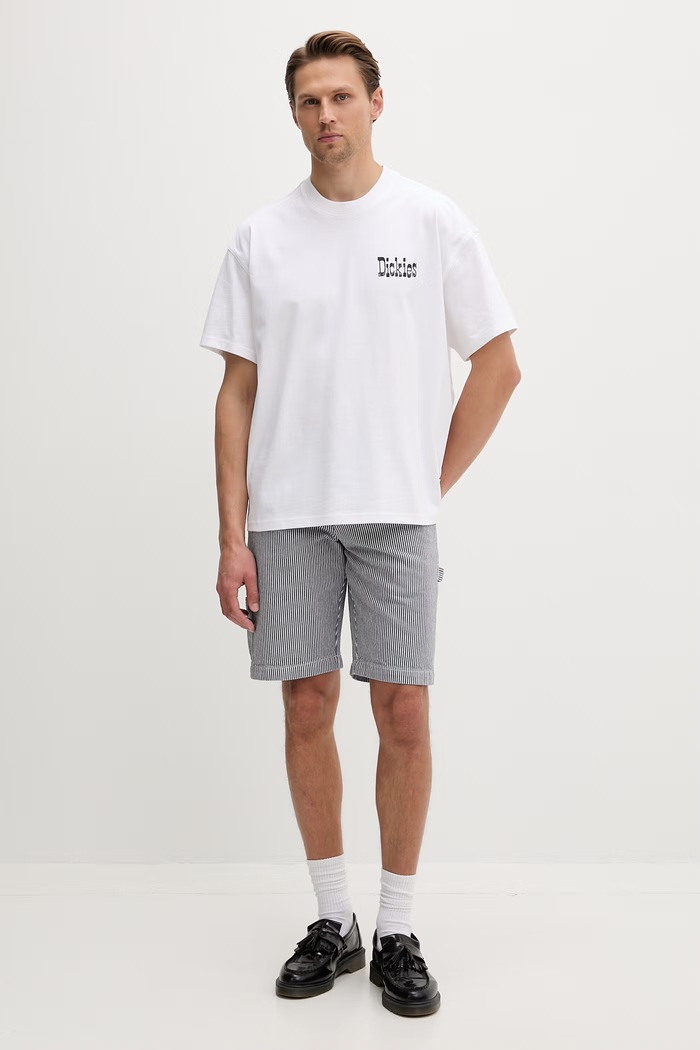 Dickies T-shirt męski bawełniany DK0A88GO0WH1 biały SS26