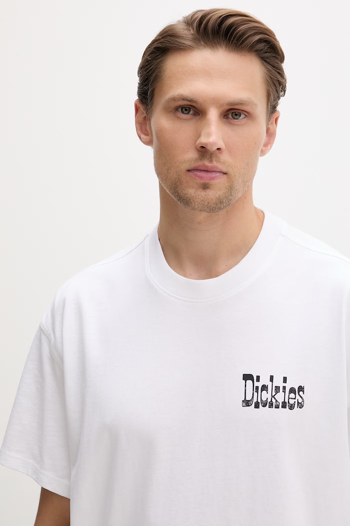 Dickies T-shirt męski bawełniany biały DK0A88GO0WH1