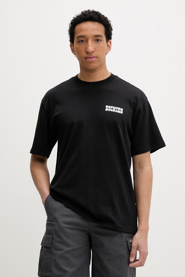 Oblečenie Dickies tričko pánske bavlnené DK0A88JIBLK1 čierna
