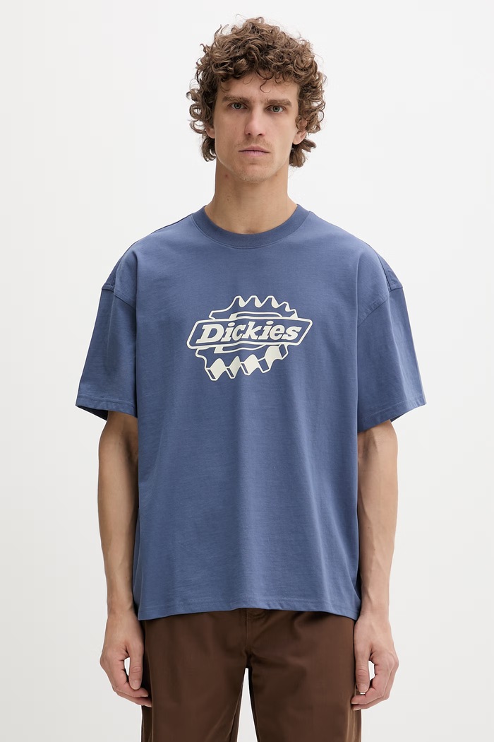 Dickies tričko pánske bavlnené modrá DK0A88PDRI21