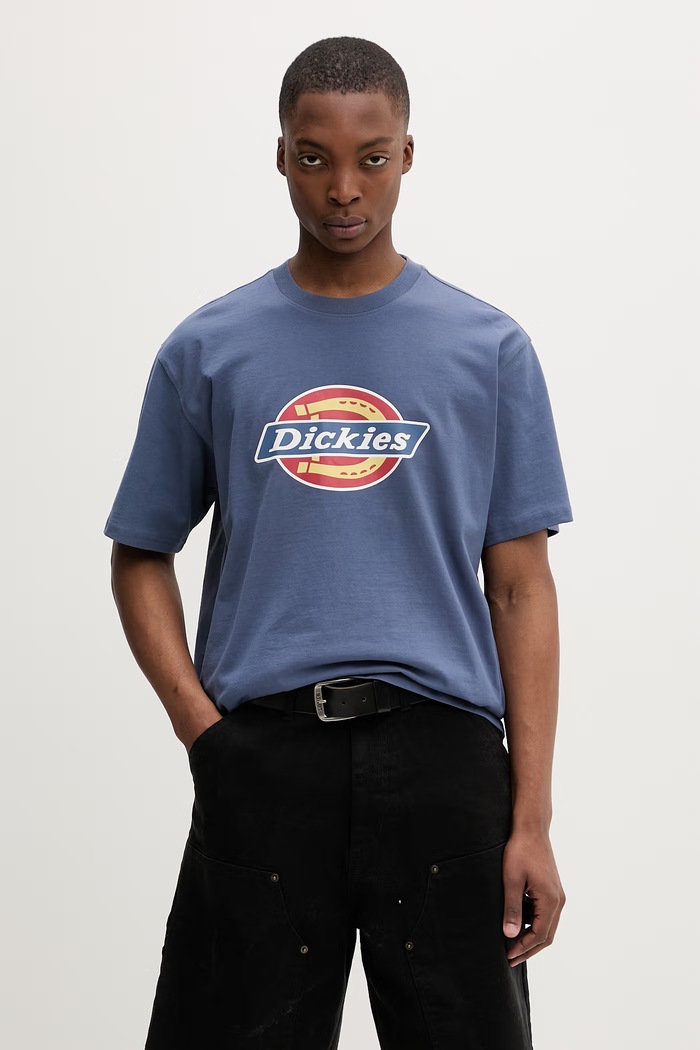 Dickies tričko pánske bavlnené modrá DK0A88FGRI21