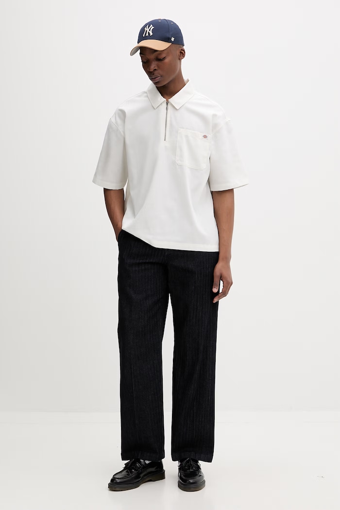 Dickies polo majica moška z bombažem DK0A88PIC481 bež SS26