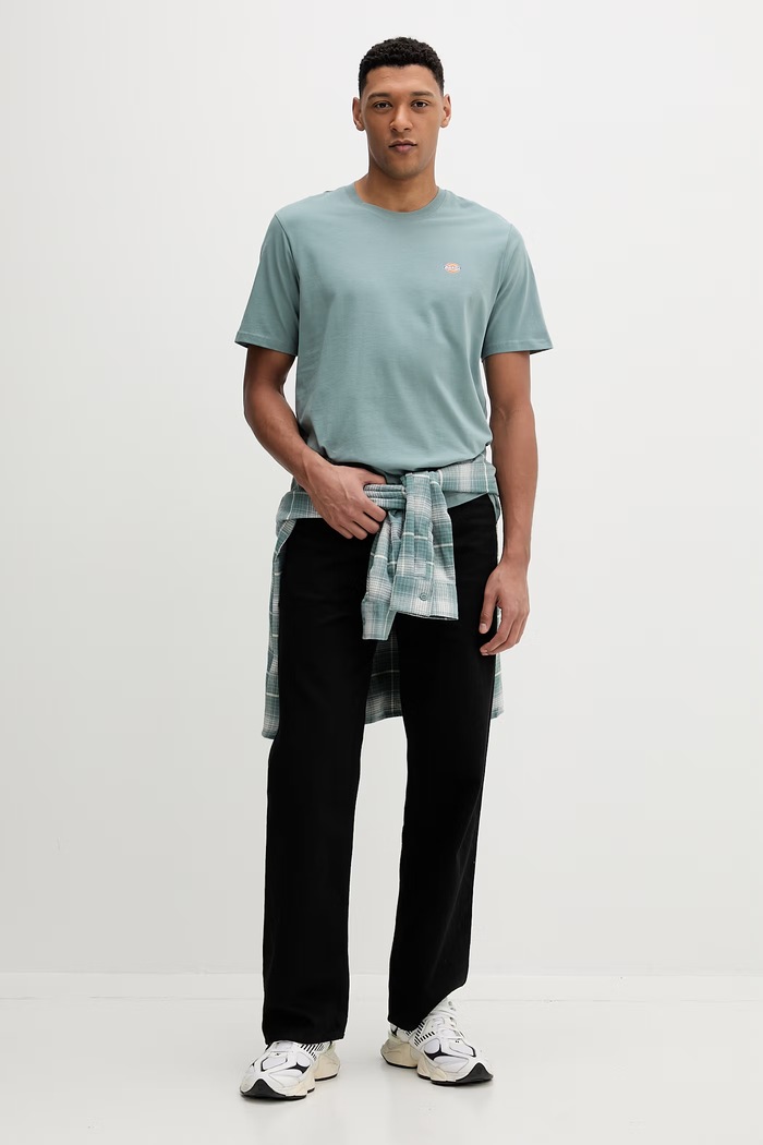 Bavlnené tričko Dickies DK0A4XDBL371 zelená SS26