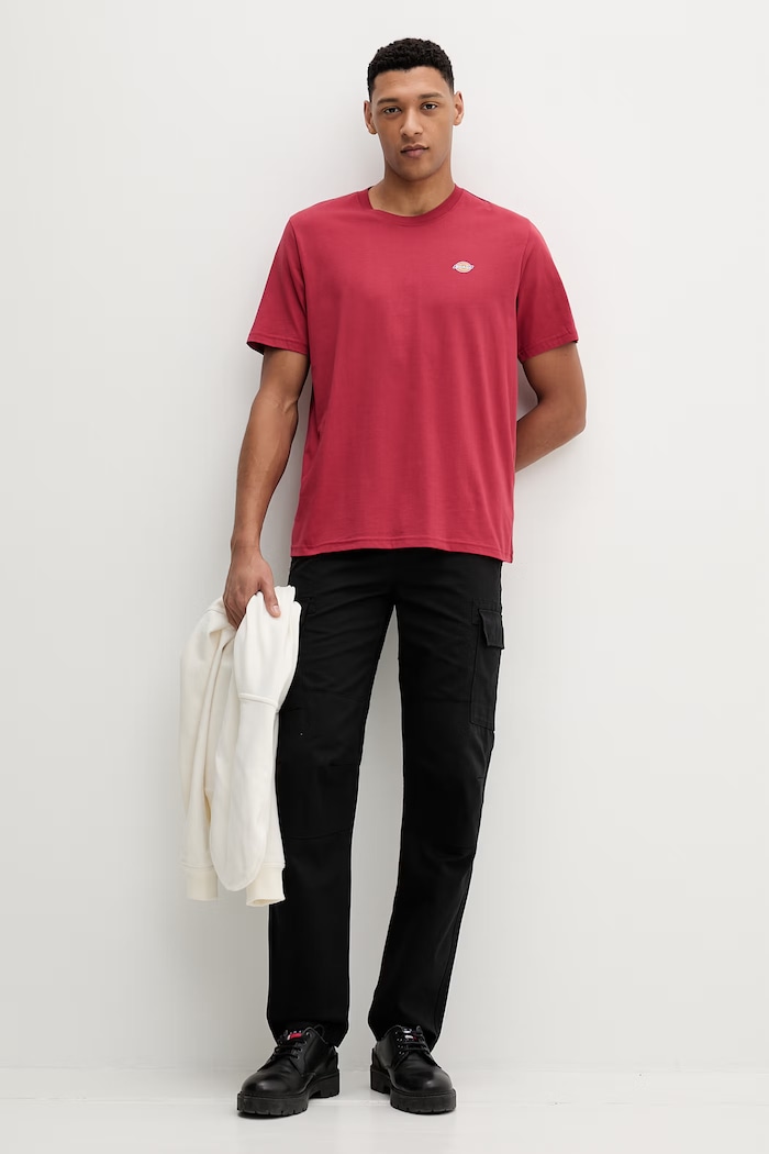 Bavlnené tričko Dickies DK0A4XDBL331 červená SS26
