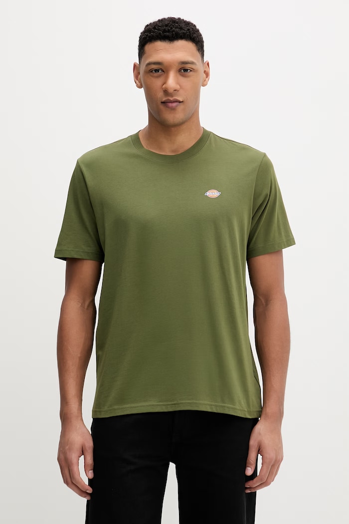 Bavlnené tričko Dickies potlač zelená DK0A4XDBK721
