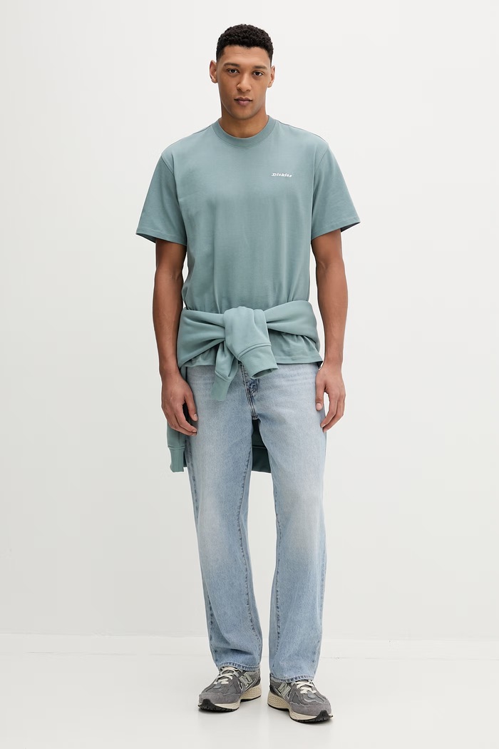 Dickies tricou din bumbac DK0A89ENL371 verde SS26