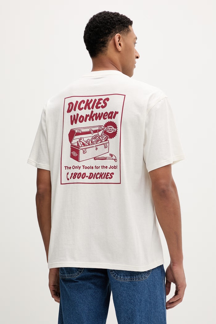 Oblečenie Bavlnené tričko Dickies DK0A8853C481 béžová