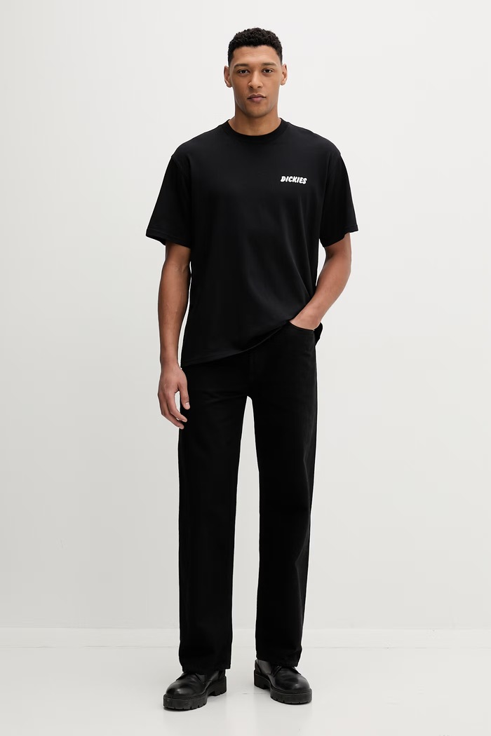 Dickies tricou din bumbac DK0A8853BLK1 negru SS26