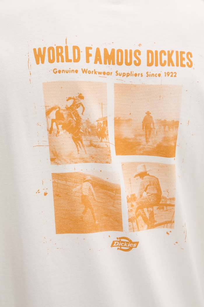 Dickies T-shirt ανδρικό βαμβακερό DK0A88QOC481 μπεζ