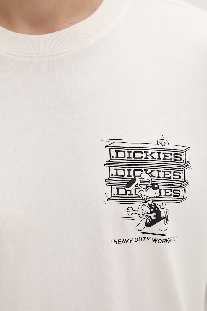 Dickies T-shirt męski bawełniany DK0A88JHC481 beżowy