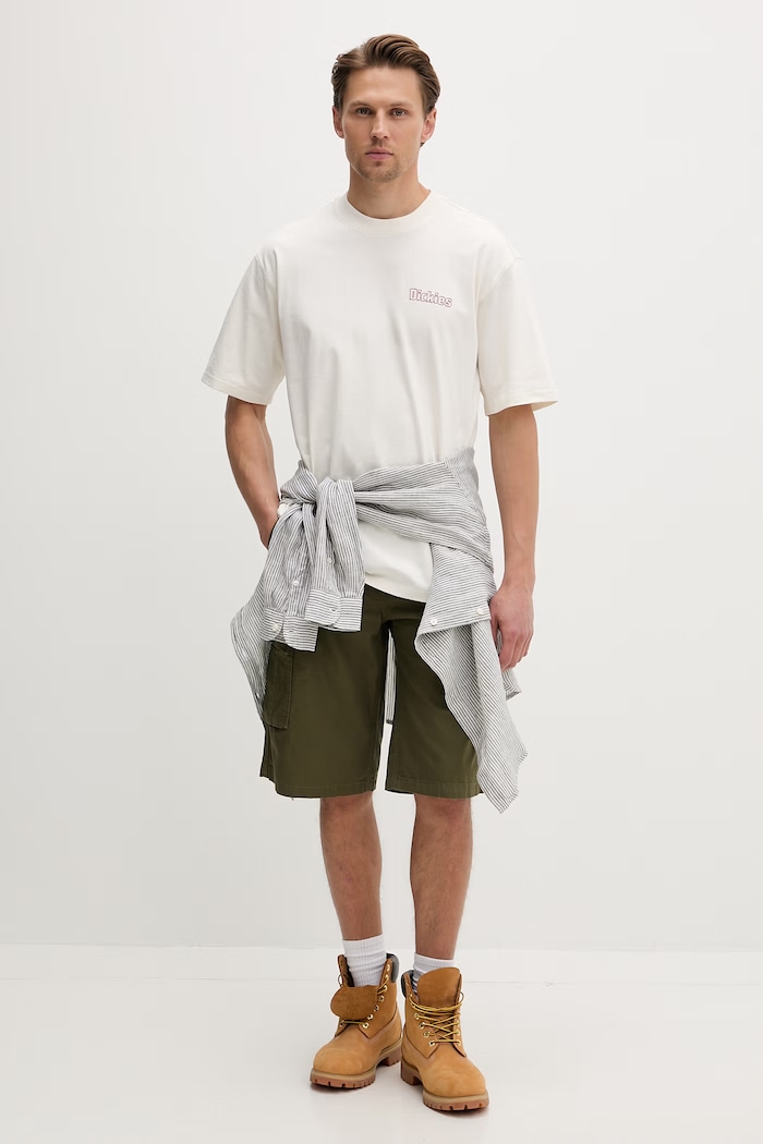Dickies T-shirt męski bawełniany DK0A88GEC481 beżowy SS26