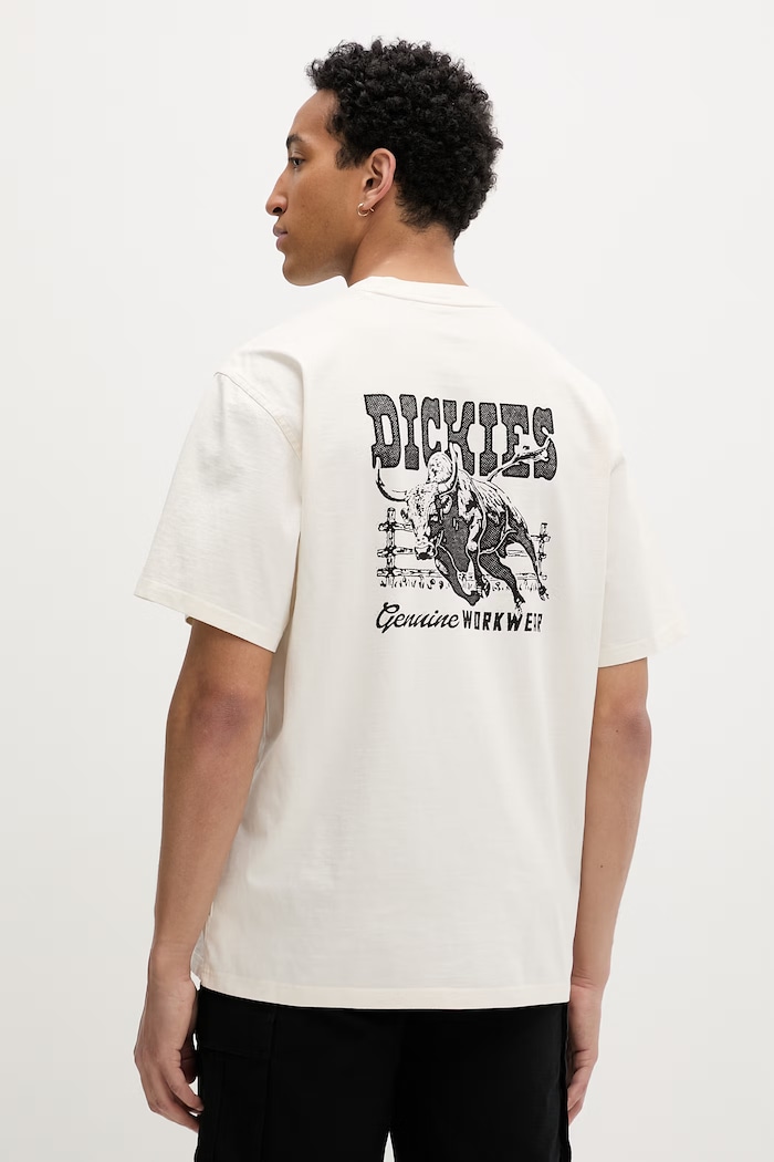 Dickies tričko pánske bavlnené béžová DK0A883BC481