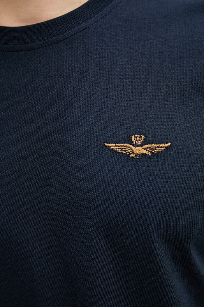 Aeronautica Militare t-shirt bawełniany TS2522UJ00641 granatowy